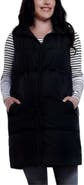 MOTHERHOOD MATERNITY Woven Full-Zip Sleeveless Quilted Puffer Vest