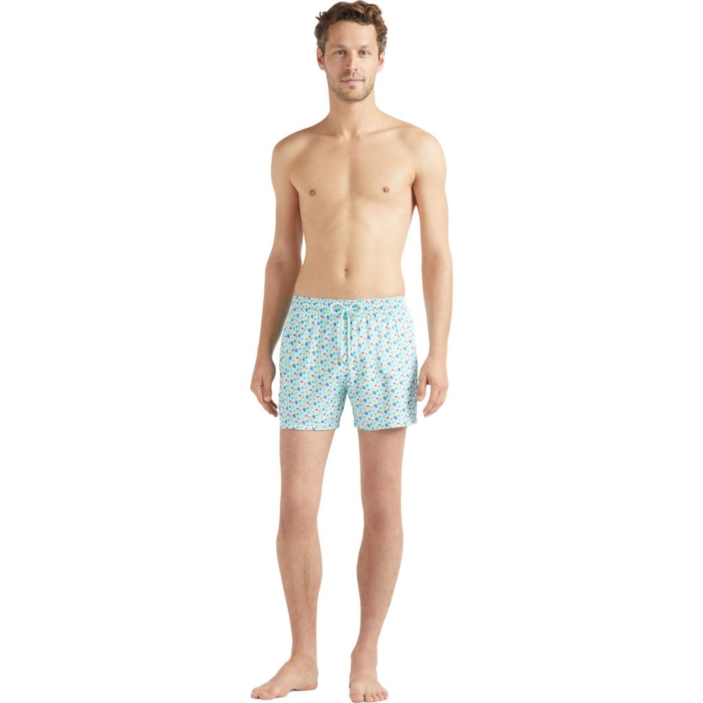 Vilebrequin Micro Ronde Des Tortues Rainbow Stretch Short Swim Shorts In Multi