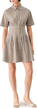 FREEMARKET Pleated Mini Shirtdress