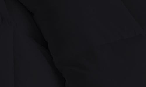 Luxury Home Solid Black Microfiber Comforter