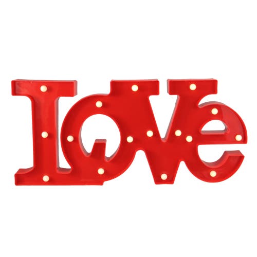 Northlight LED Love Sign Valentine's Day Marquee Style Wall Art - 20" - Red 
