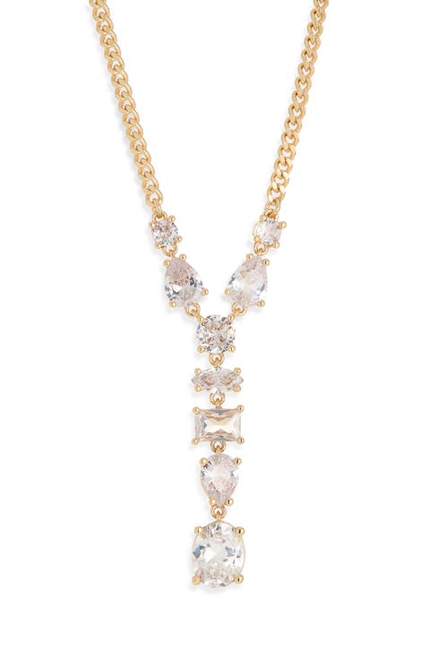 Mixed Crystal Y-Necklace
