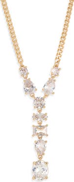 Nordstrom Mixed Crystal Y-Necklace