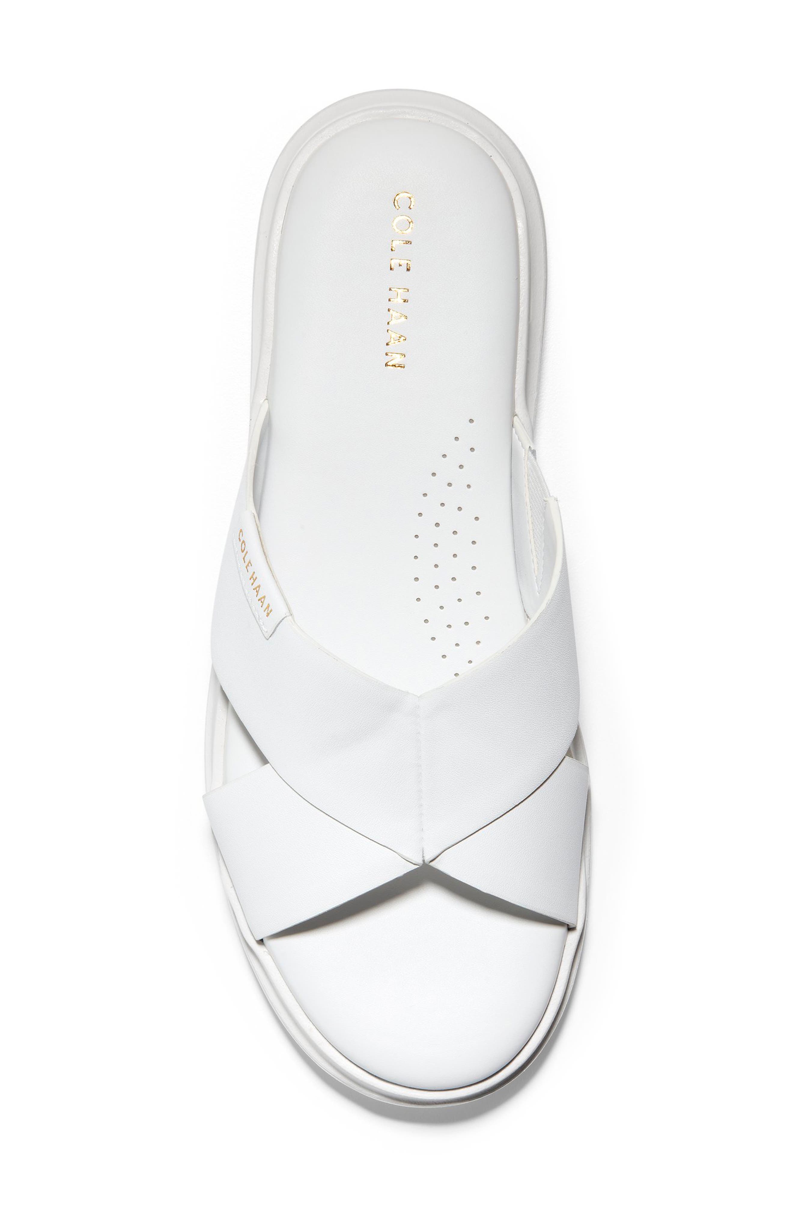 GrandPro Rally Slide Sandal, Alternate, color, OPTIC WHITE LEATHER
