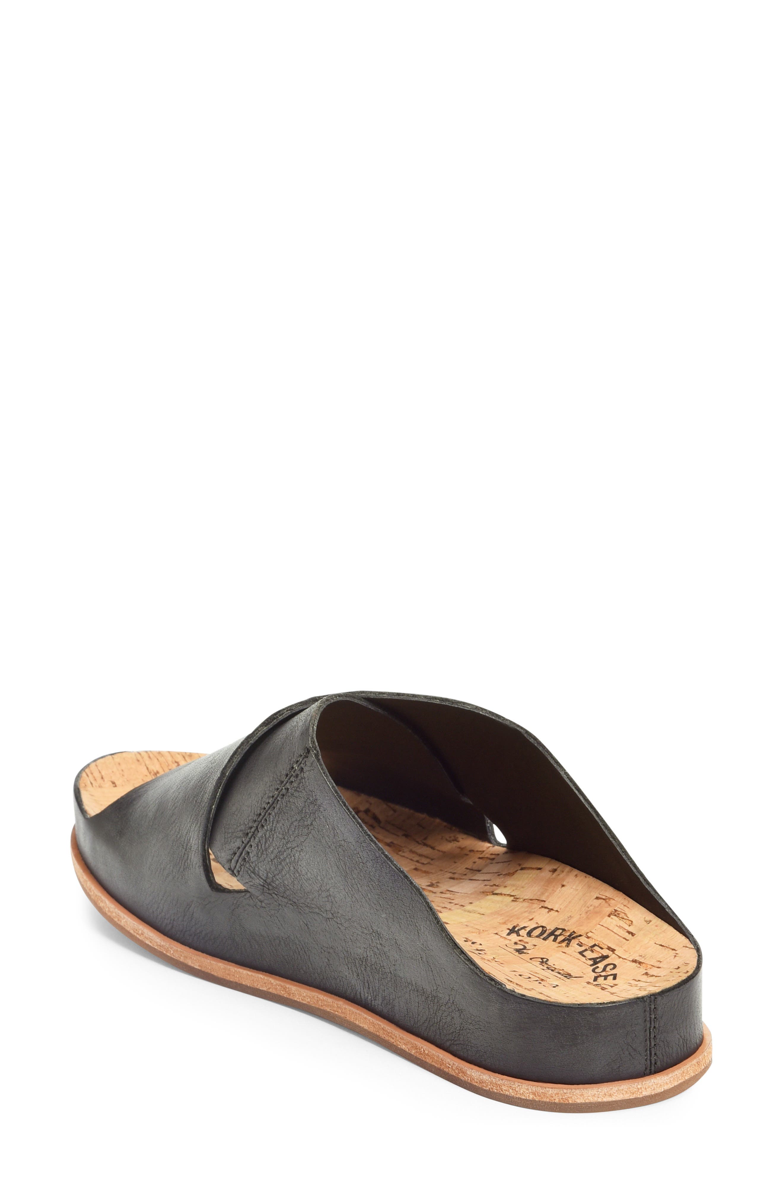 Kork-Ease<sup>®</sup> Tutsi Slide Sandal, Alternate, color, Black Leather