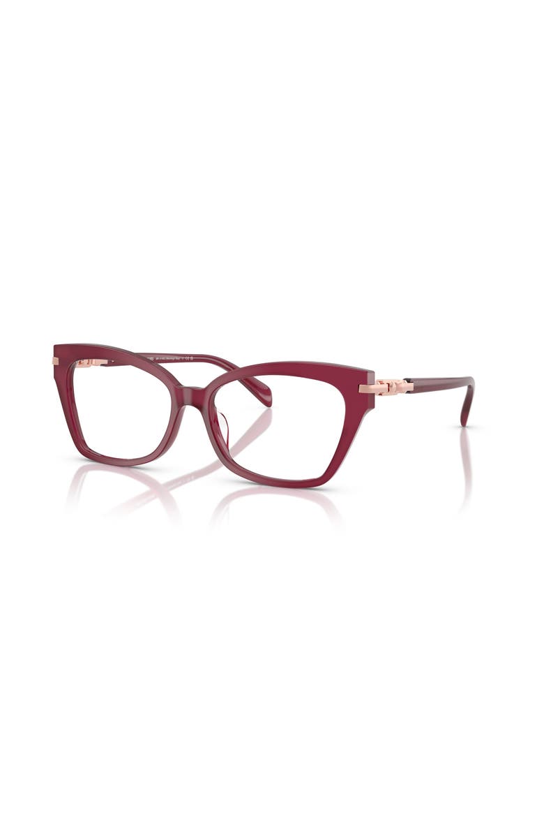 54mm Square optical glasses, Main, color, Red