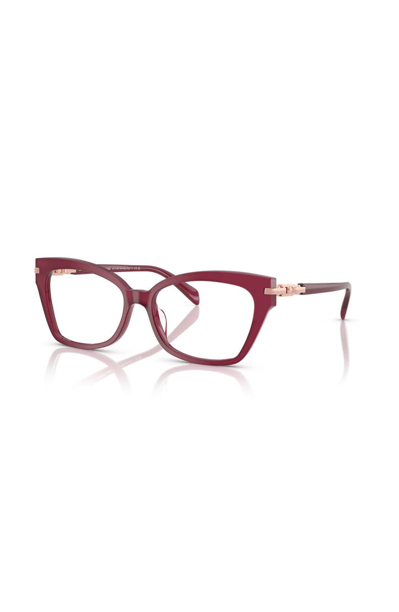 Michael Kors 54mm Square optical glasses, Main, color, Red