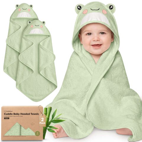 2-Pack Cuddle Baby Hooded Towel