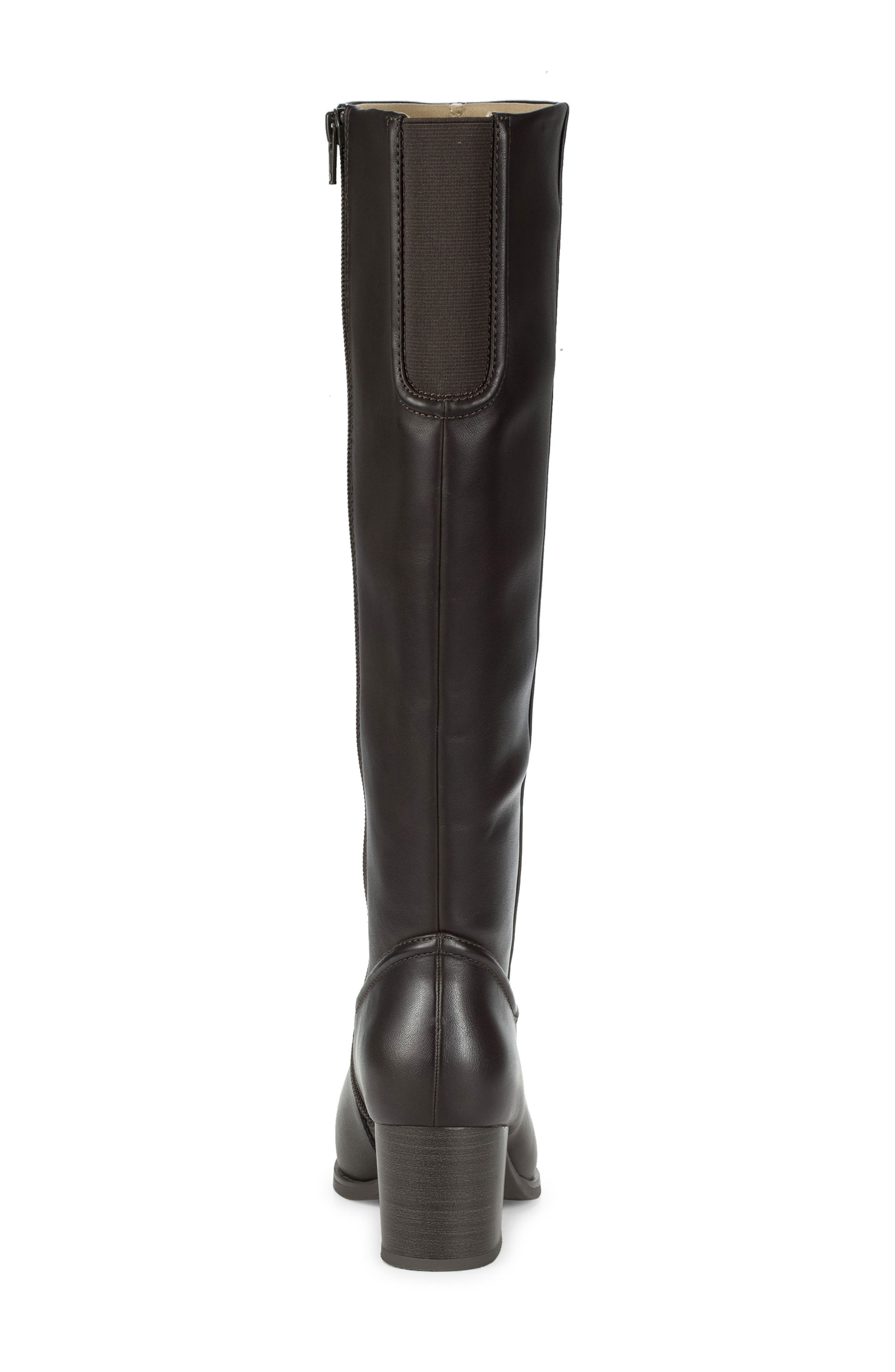 Tammey Tall Boot, Alternate, color, DARK BROWN