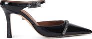 Kurt Geiger London Embellished Pointed Toe Ankle Strap Pump
