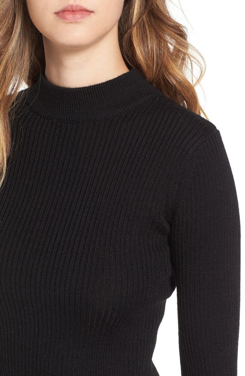 ASTR the Label ASTR 'Nellie' Crop Mock Neck Sweater, Alternate, color,