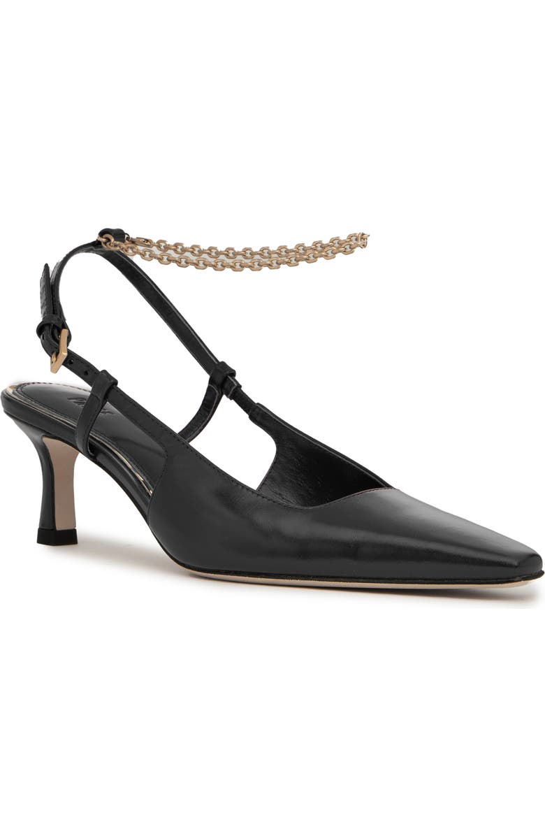 PAIGE Winnie Ankle Strap Pointed Toe Pump, Main, color, Black