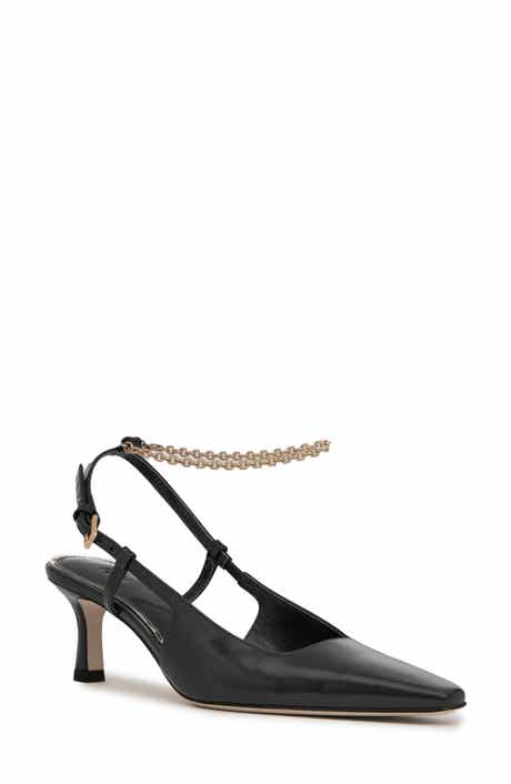PAIGE Winnie Ankle Strap Pointed Toe Pump