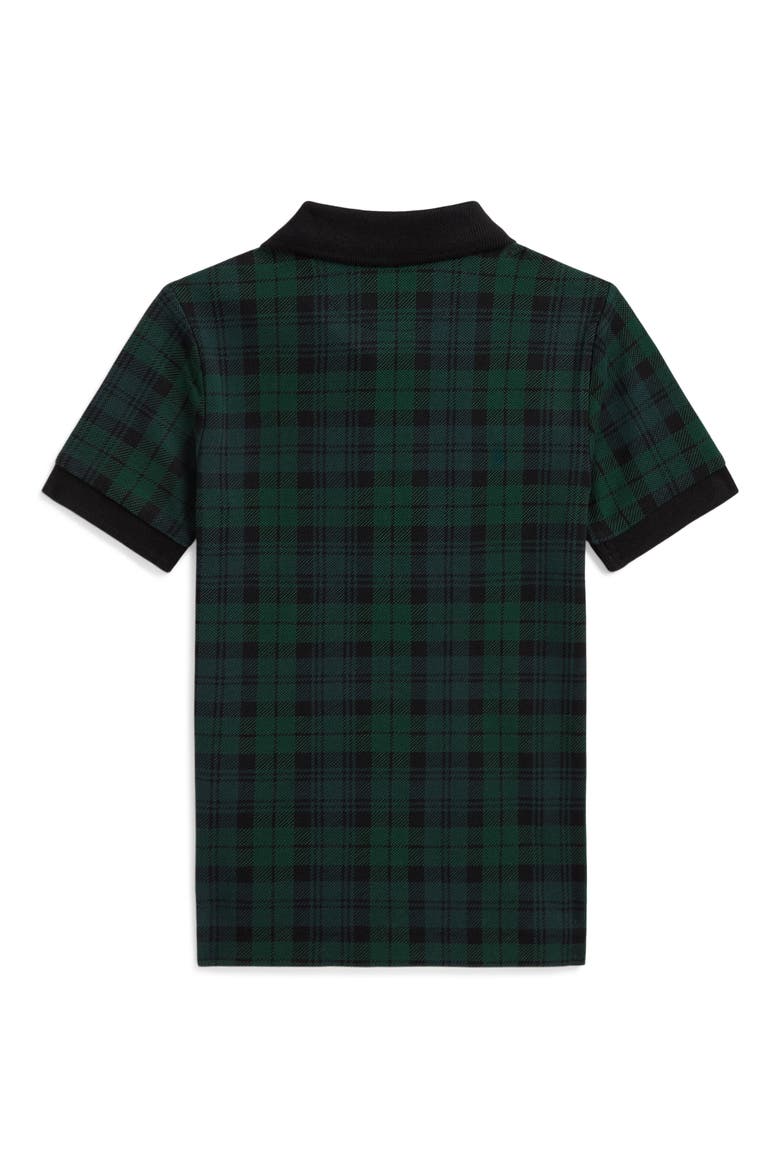 Kids' Tartan Polo, Alternate, color, BLACKWATCH TARTAN