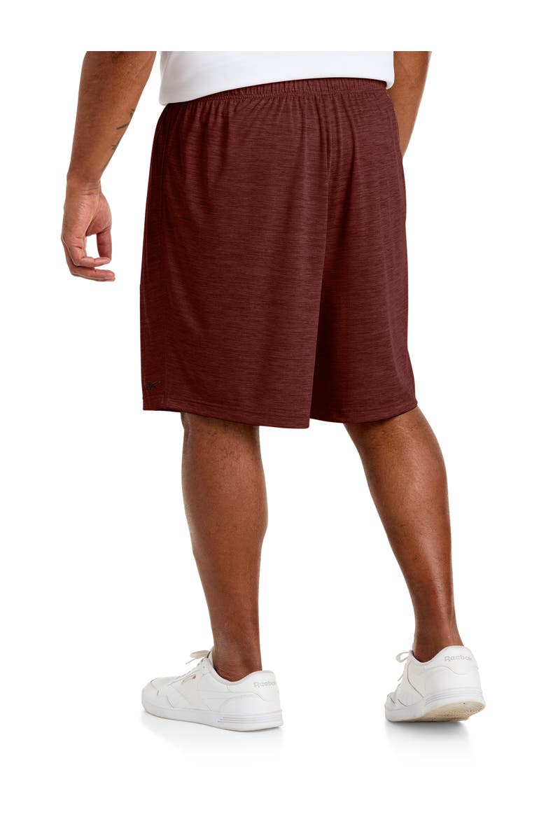 Performance Tech Heather Shorts, Alternate, color, RED VELVET HEATHER
