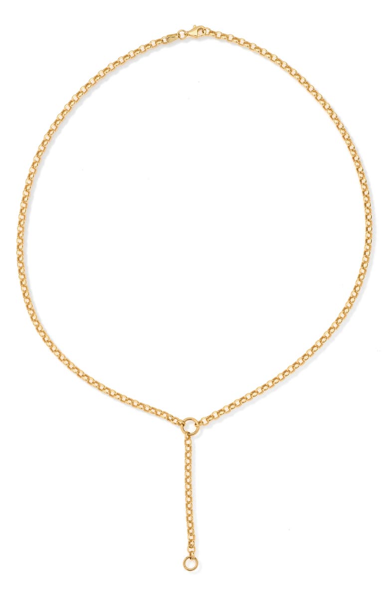 Adina Reyter Rolo 18-Inch Chain Y-Necklace, Main, color, 14K Yellow Gold