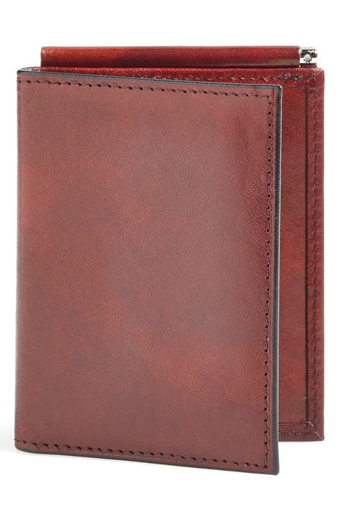 Old Leather Money Clip Wallet