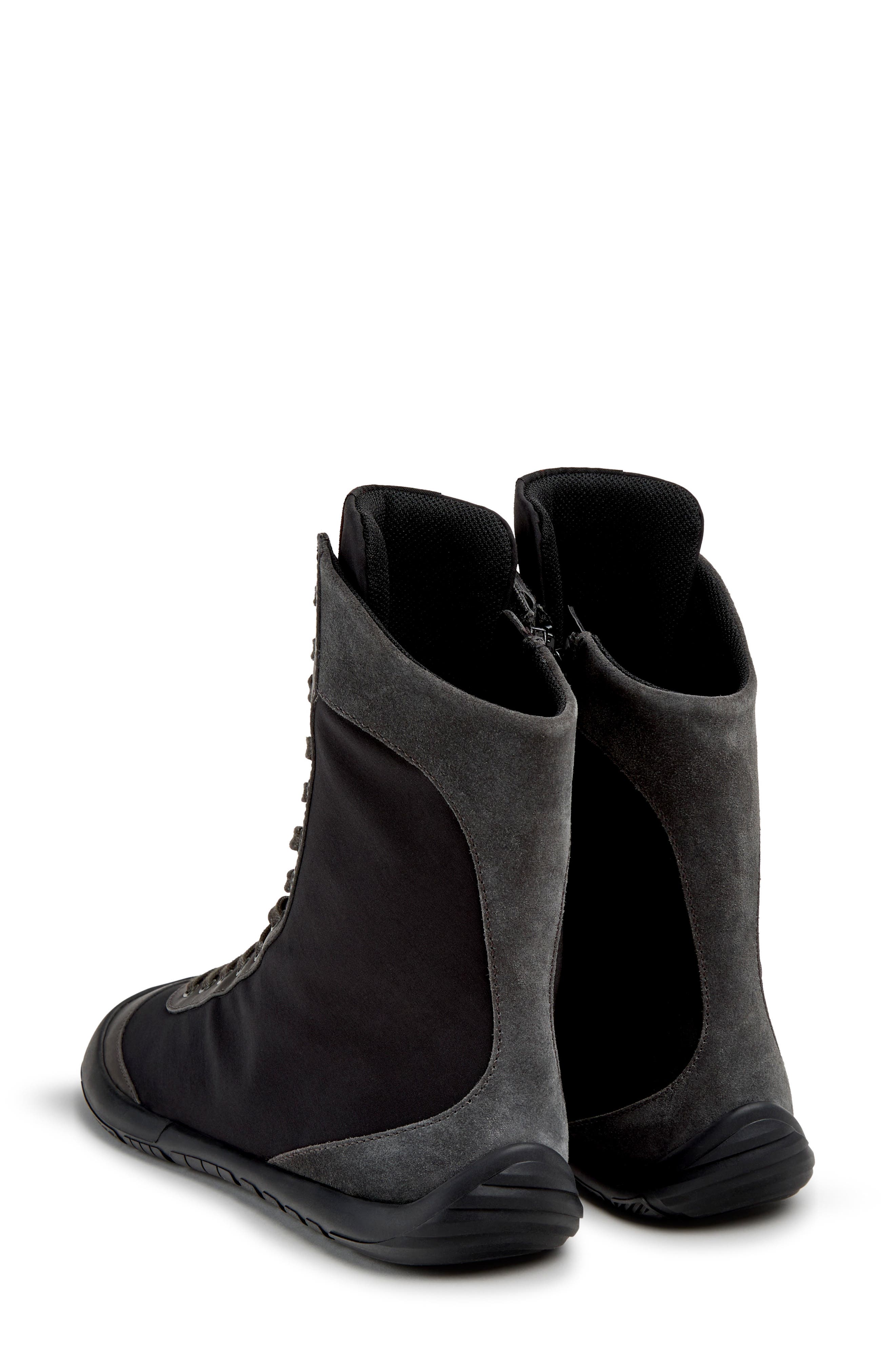 Peu Path Tall Boot, Alternate, color, BLACK