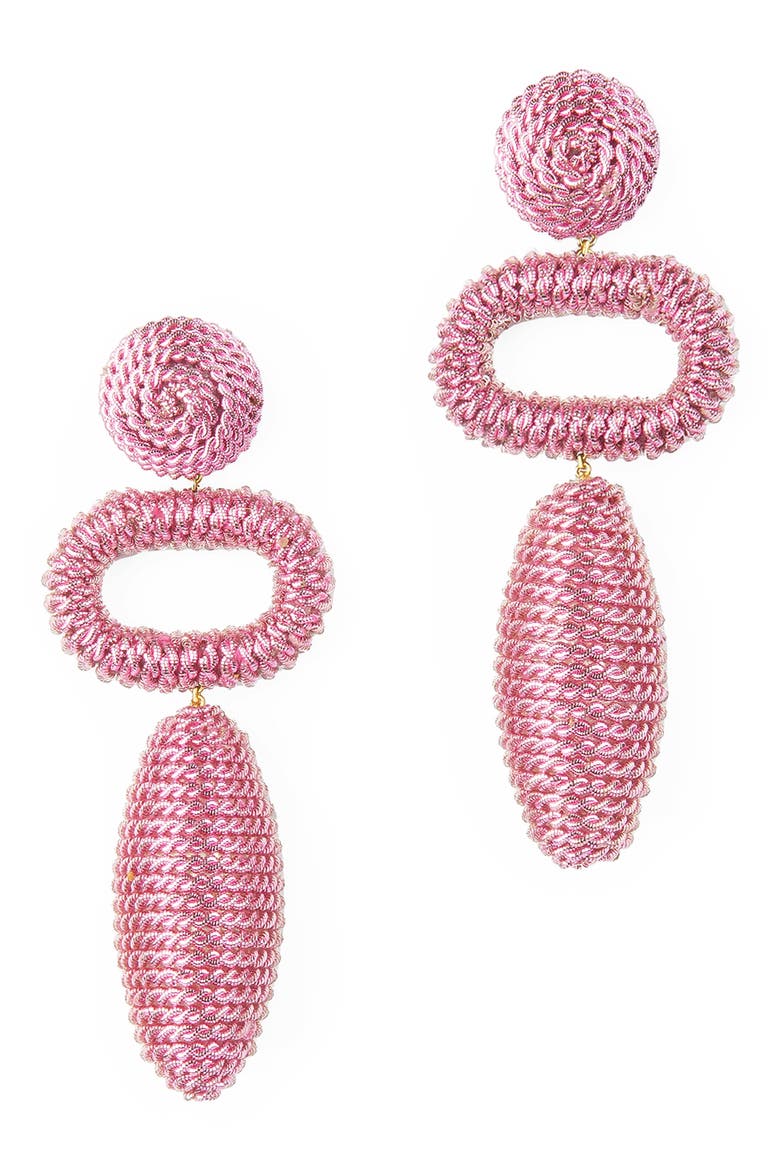 Fontana Drop Earrings, Main, color, PINK