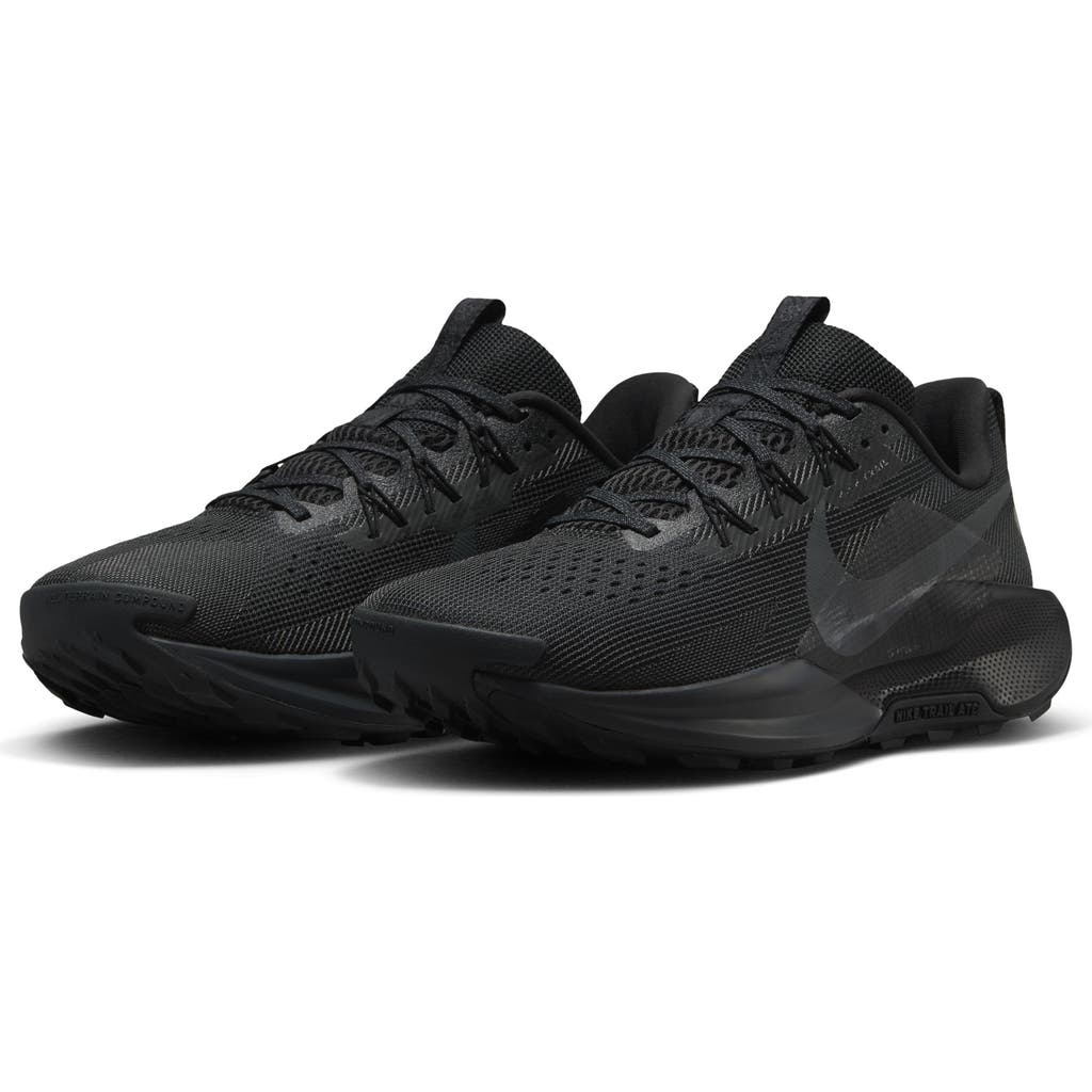Nike Reactx Pegasus Trail 5 Running Shoe In Black