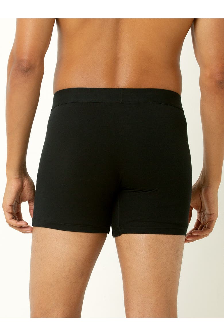 Cotton Modal Boxer Brief 4-Pack, Alternate, color, Black Blue Gray