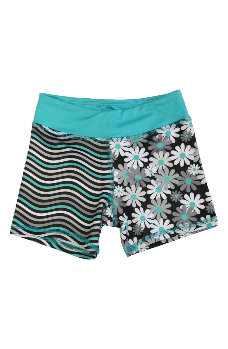 CHOOZE 'Splits' Mixed Print Shorts, Main, color, 