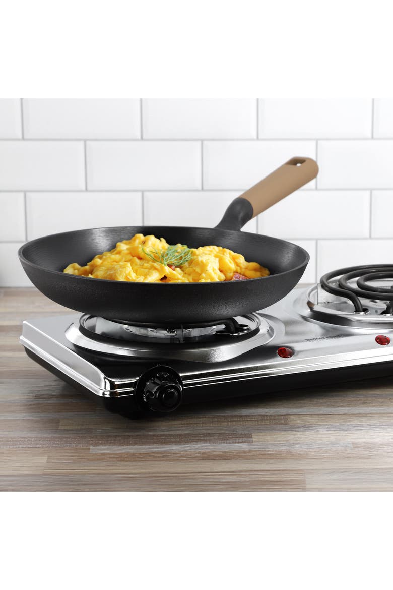 1500 W Dual Element Electric Countertop Range, Alternate, color, Silver