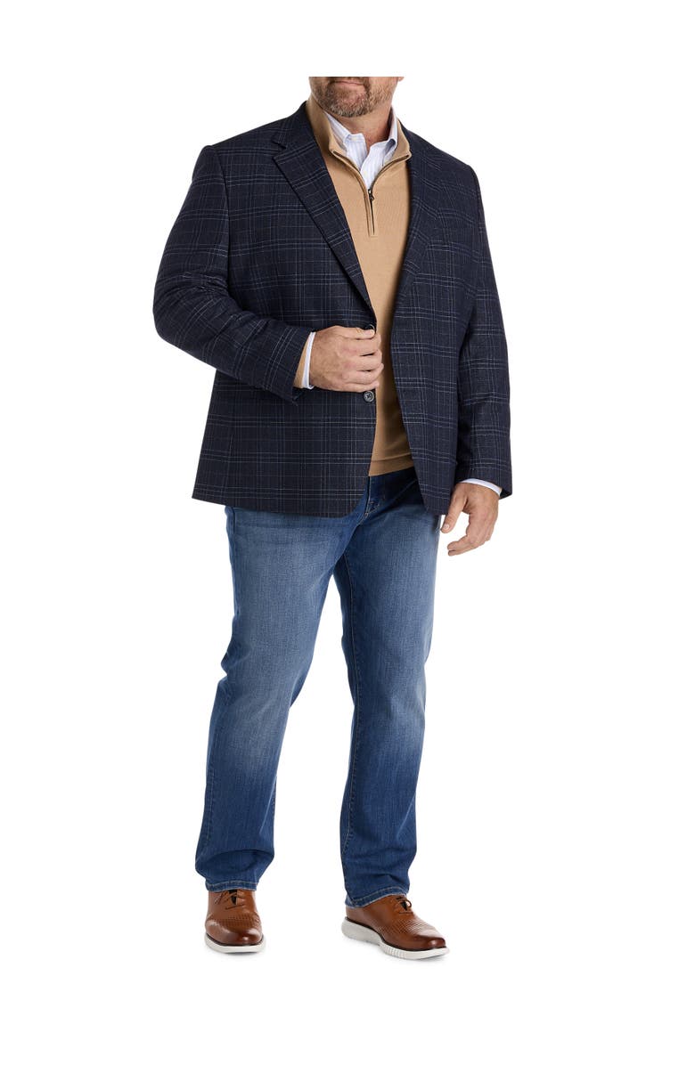 Tallia Big & Tall Patterned Sport Coat, Alternate, color, Navy