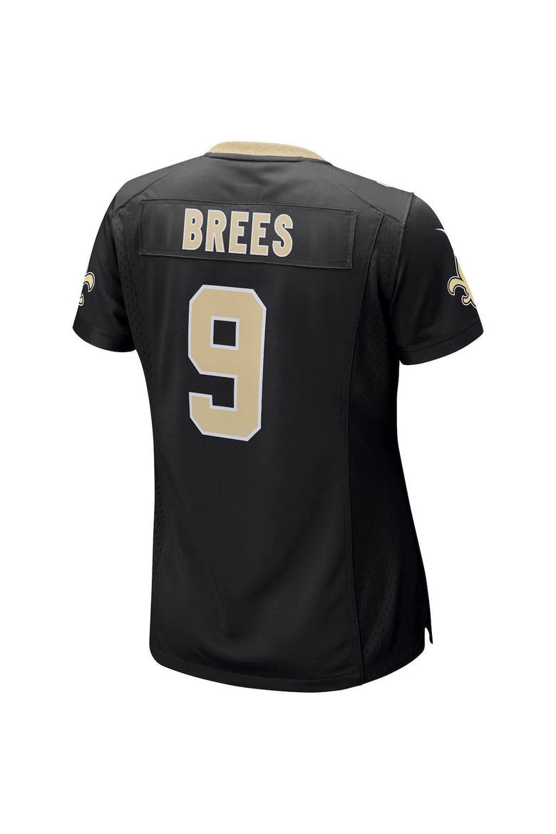 Women's Nike Drew Brees Black New Orleans Saints Game Player Jersey, Alternate, color, BLACK