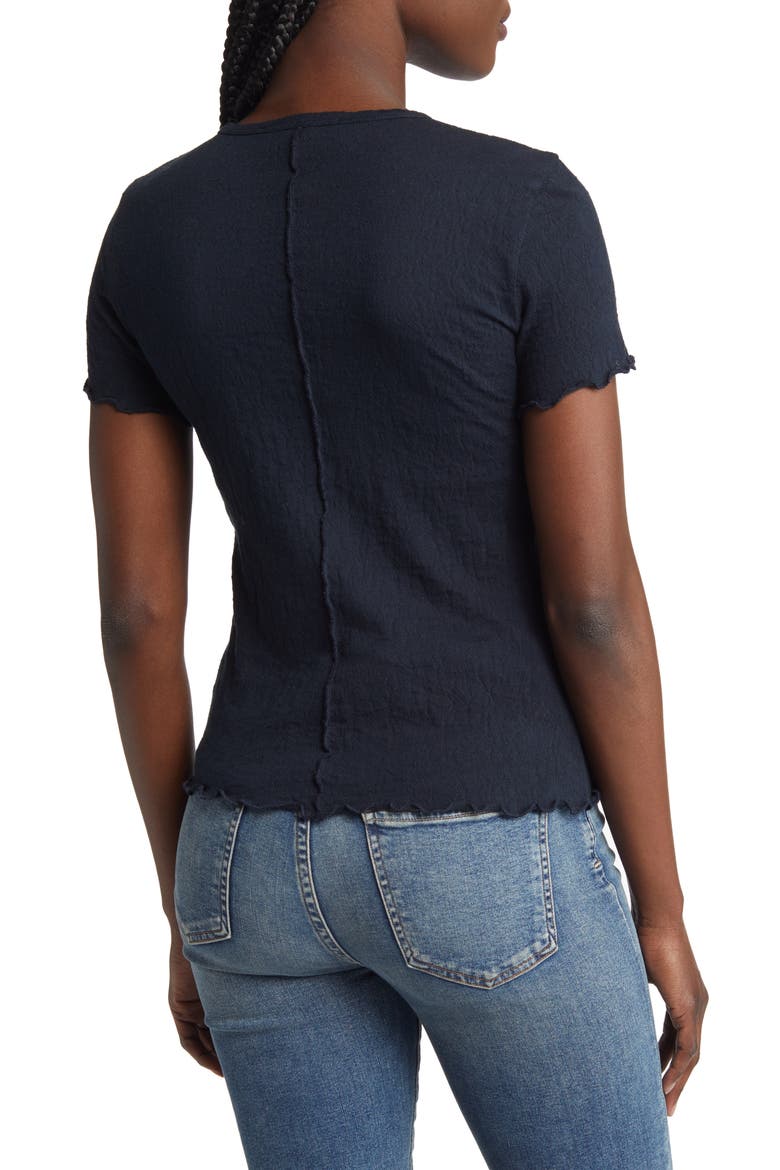 Gemma Floral Jacquard T-Shirt, Alternate, color, SALUTE