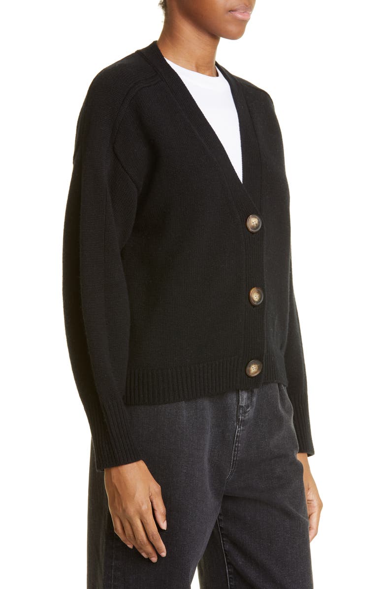 LOULOU DE SAISON Loulou Studio Zanzibar V-Neck Cardigan Sweater, Alternate, color,