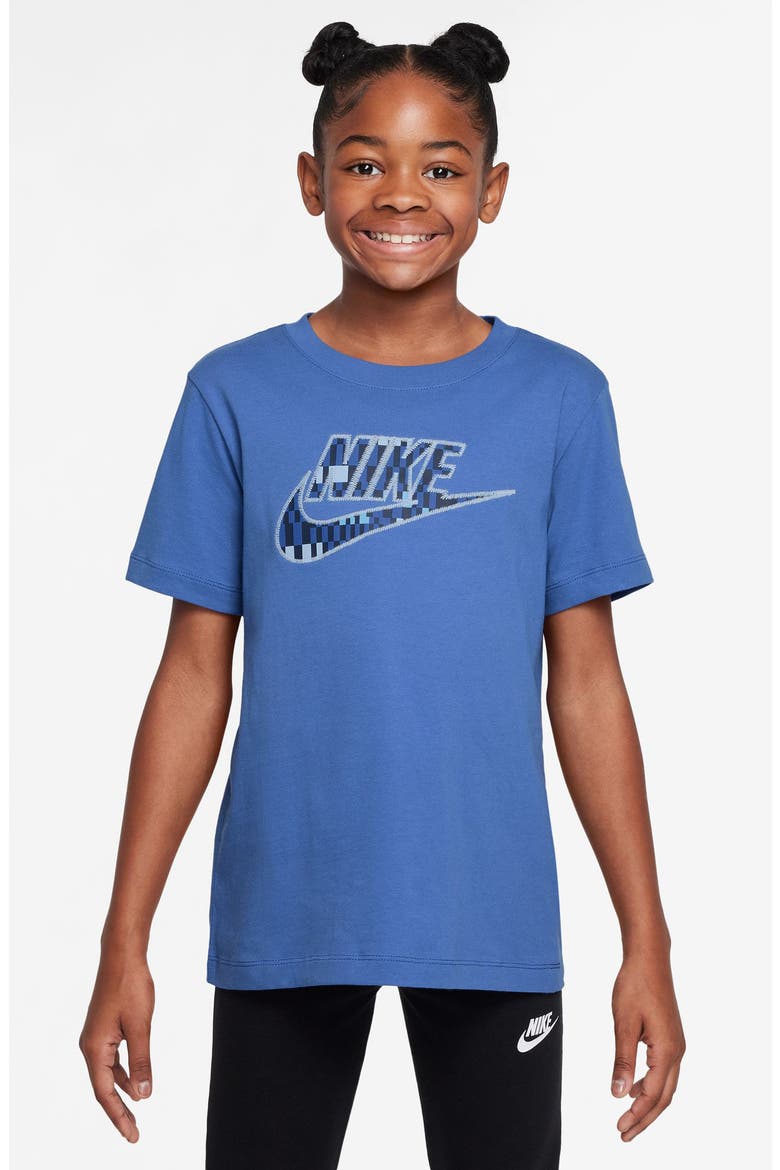 Kids' Club Futura Appliqué T-Shirt, Main, color, COMET BLUE