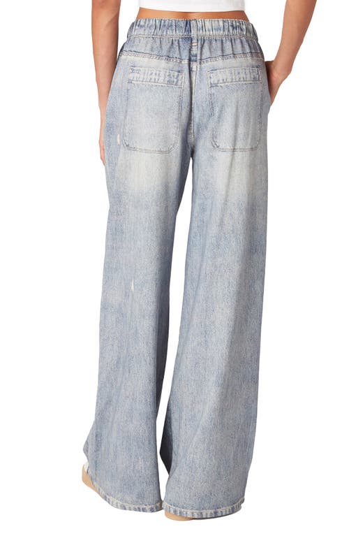 BLANKNYC BLANKNYC LOW RISE DISTRESSED WIDE LEG JEANS 