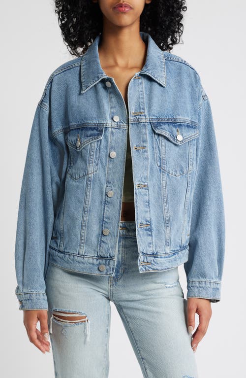 PacSun Astrid Relaxed Denim Trucker Jacket in Medium Wash 