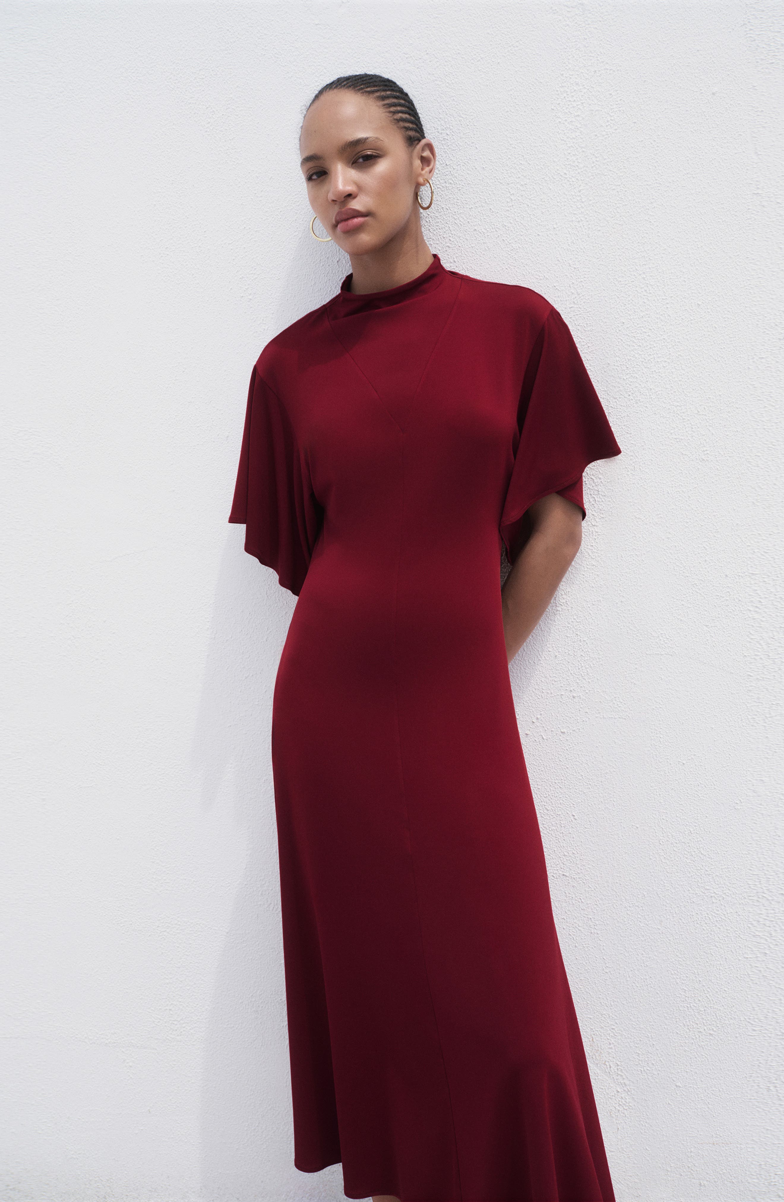 Bell Sleeve Midi Dress - image 2