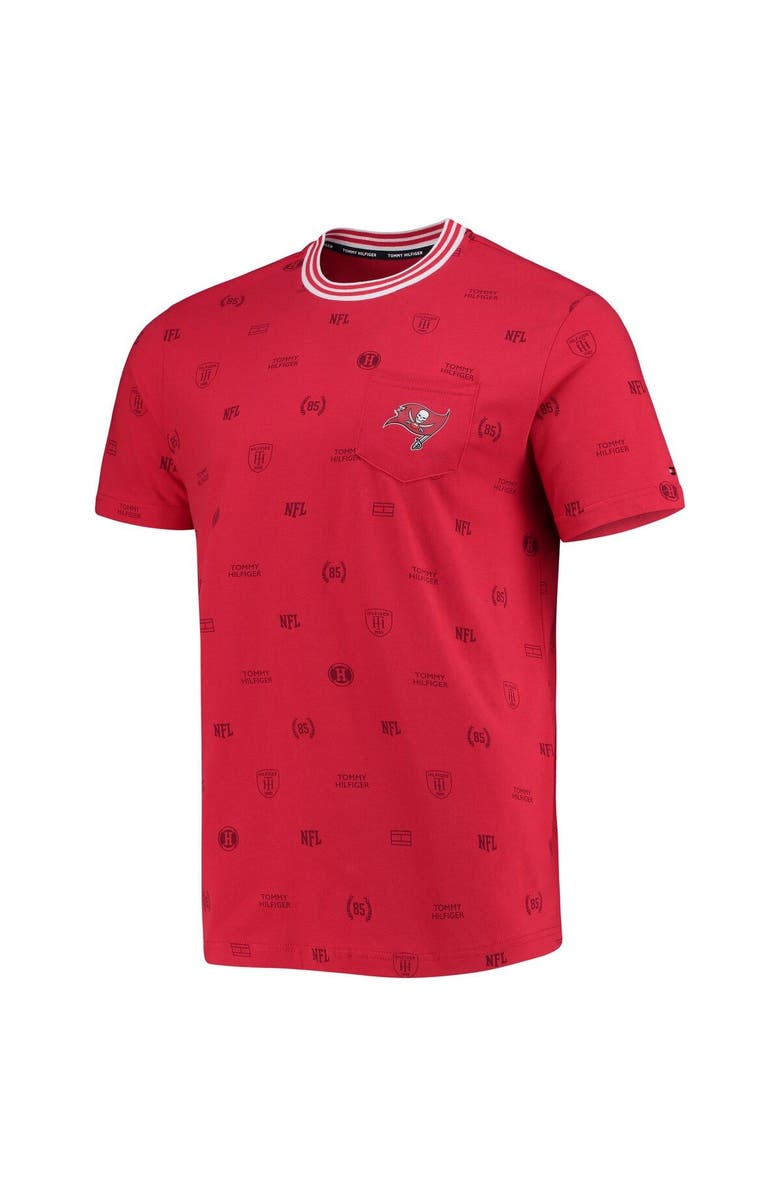 Tommy Hilfiger Men's Tommy Hilfiger Red Tampa Bay Buccaneers Essential Pocket T-Shirt, Alternate, color, Red