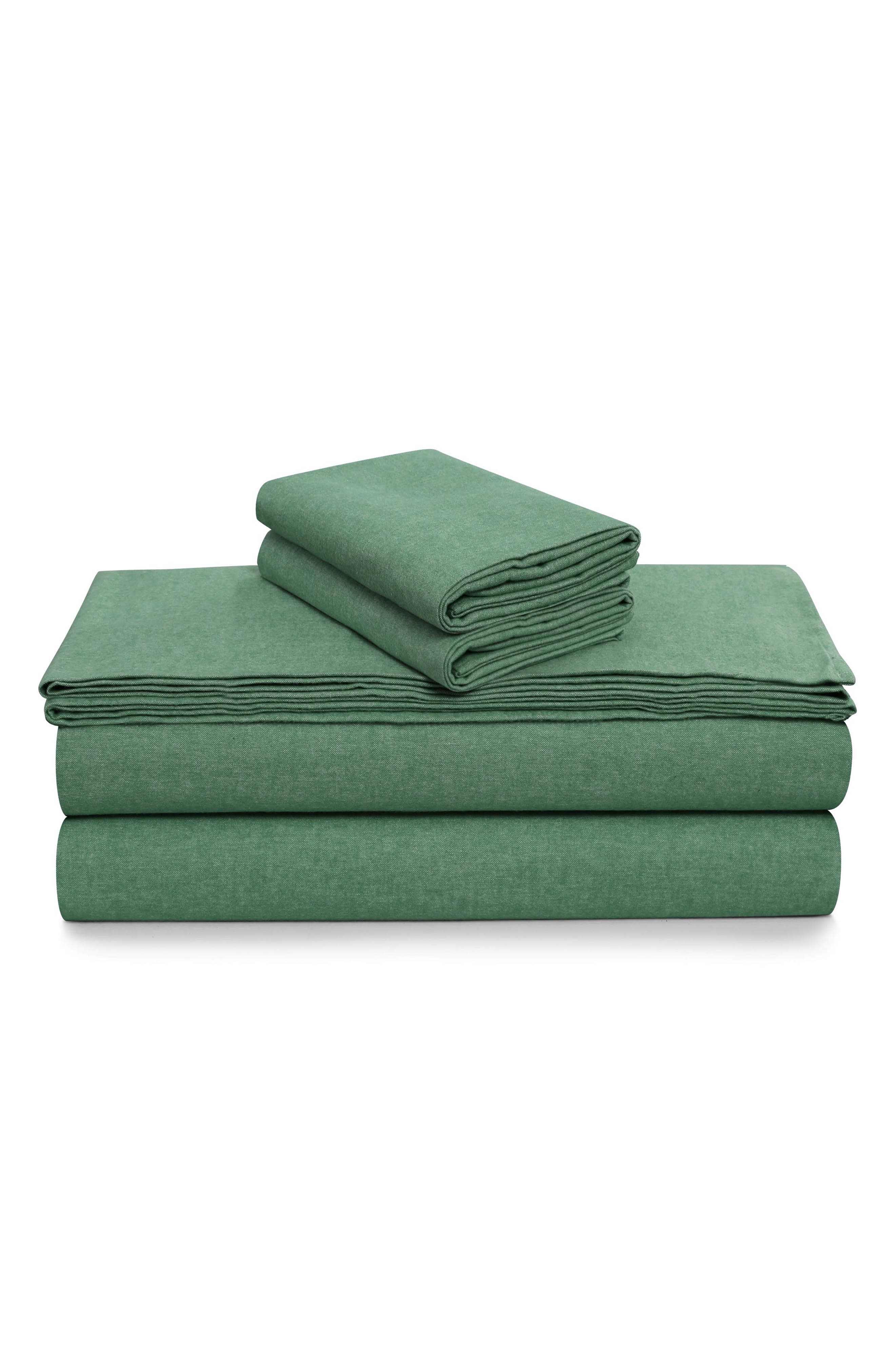AZORES HOME Yarn Dyed Flannel Sheet Set