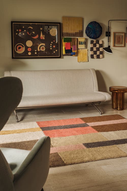 Lorena Canals Wool Runner Rug Chroma Spiced Coral In Multi