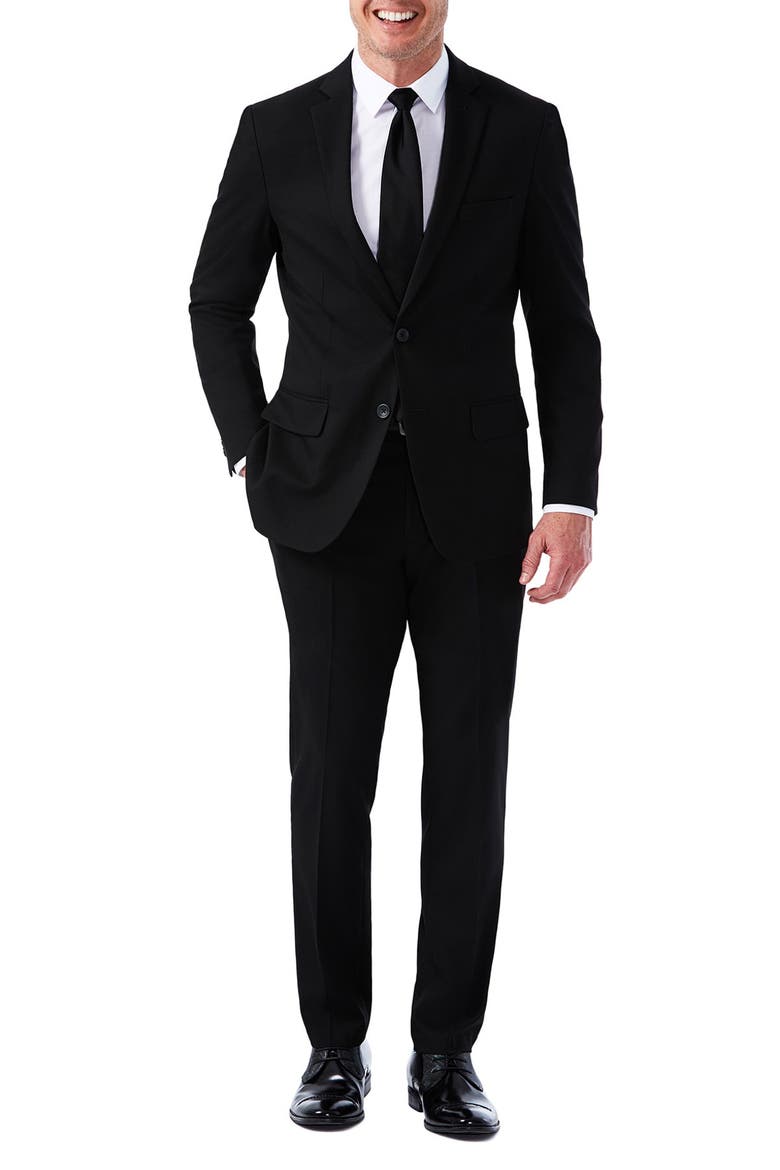 J.M. Haggar Premium Slim Fit Suit Jacket, Main, color, BLACK