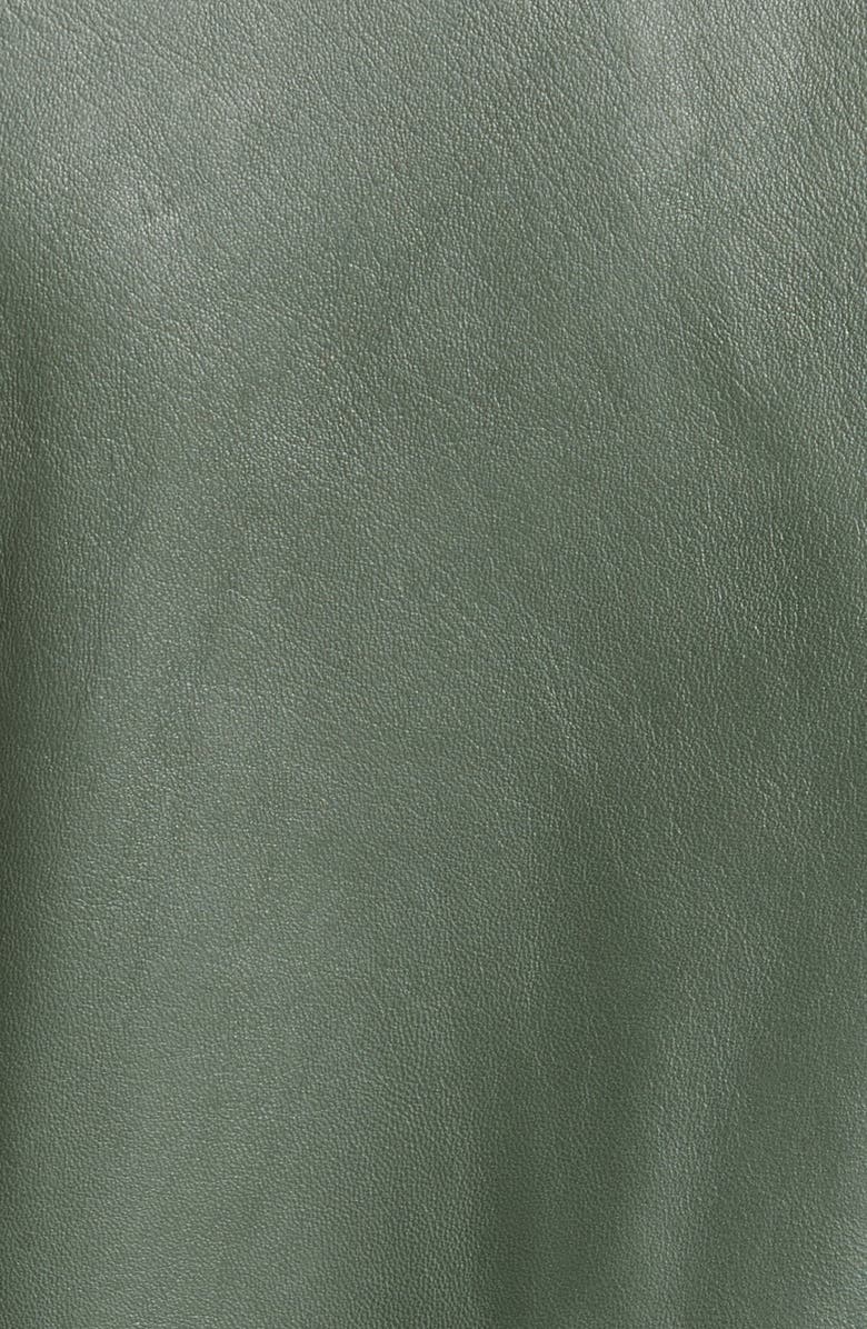 Acne Studios Mock Leather Moto Jacket, Alternate, color, 