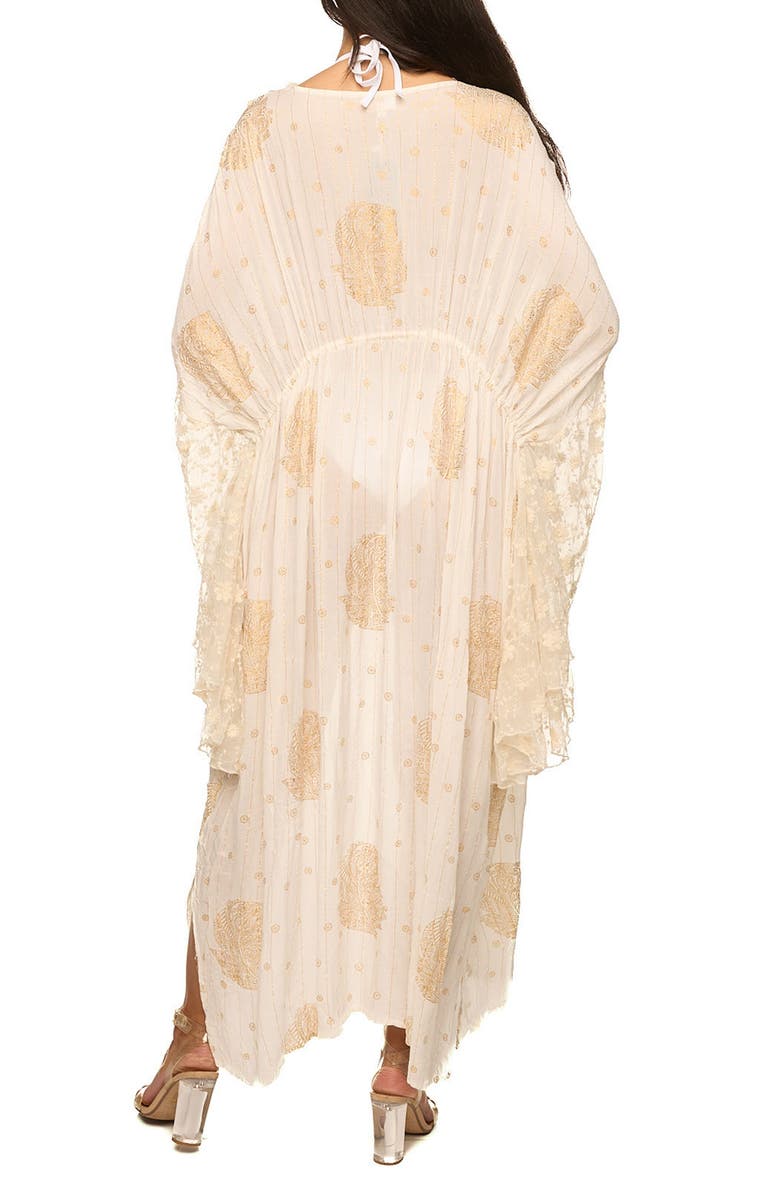 RANEES Ruffle Bell Sleeve Cover-Up Duster, Alternate, color, 
