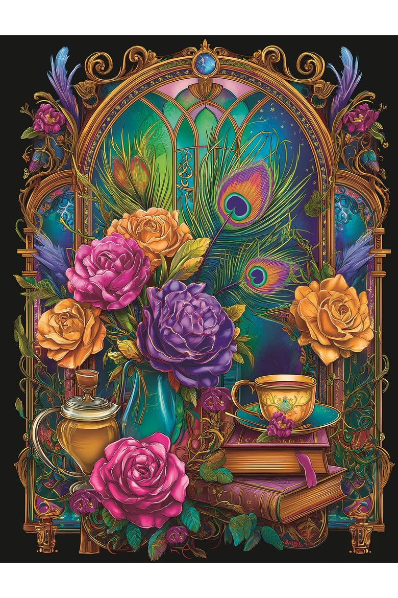 Evening Tea 500 piece Jigsaw Puzzle for Adults, Alternate, color, Multicolor
