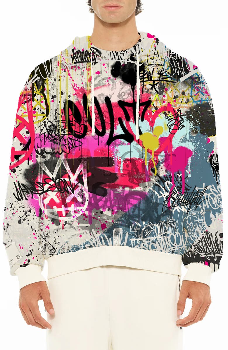 Cult of Individuality Graphic Hoodie, Main, color, All Over Print