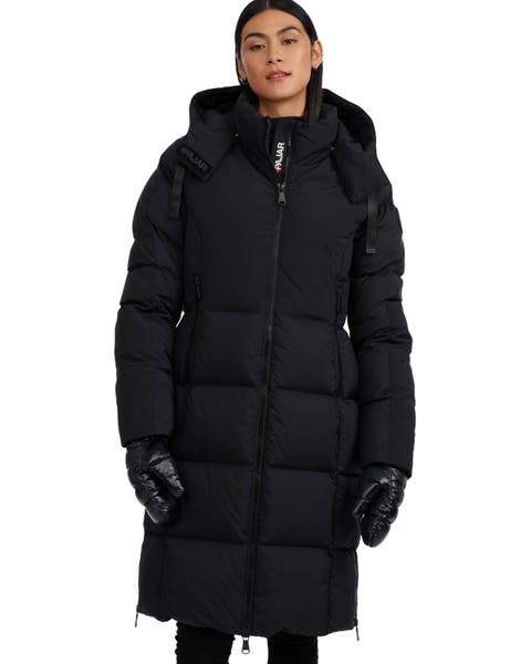 Zaniah Long Channel Quilted Puffer