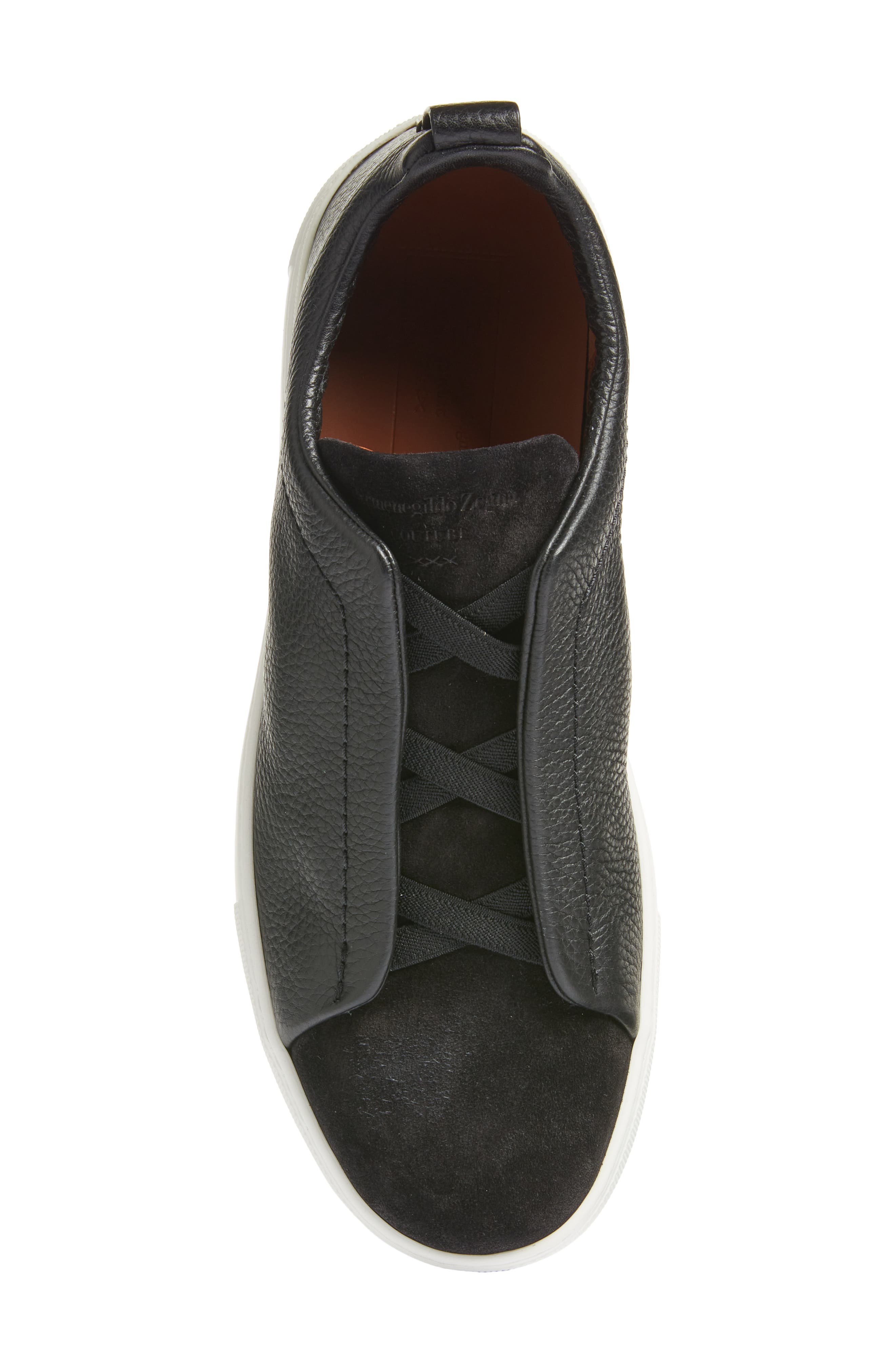 ZEGNA Triple Stitch Low Top Sneaker, Alternate, color, 