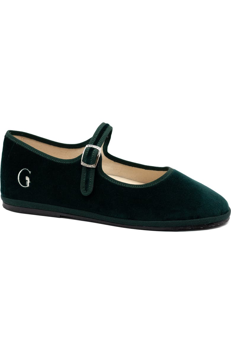 Gondolina Shoes Mary Jane Ballet Flats, Alternate, color, Vignole Dark Green