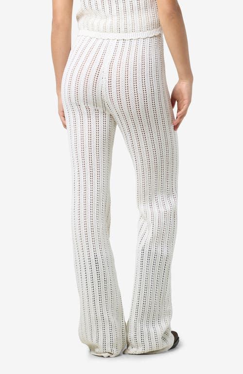Shop Noisy May Laika Flare Knit Pants In Birch