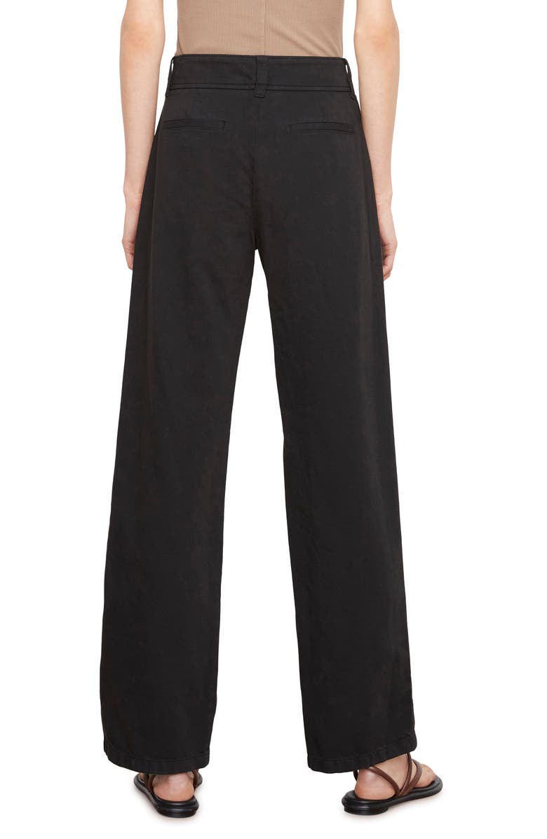 Vince High Waist Wide Leg Pants, Alternate, color, Black