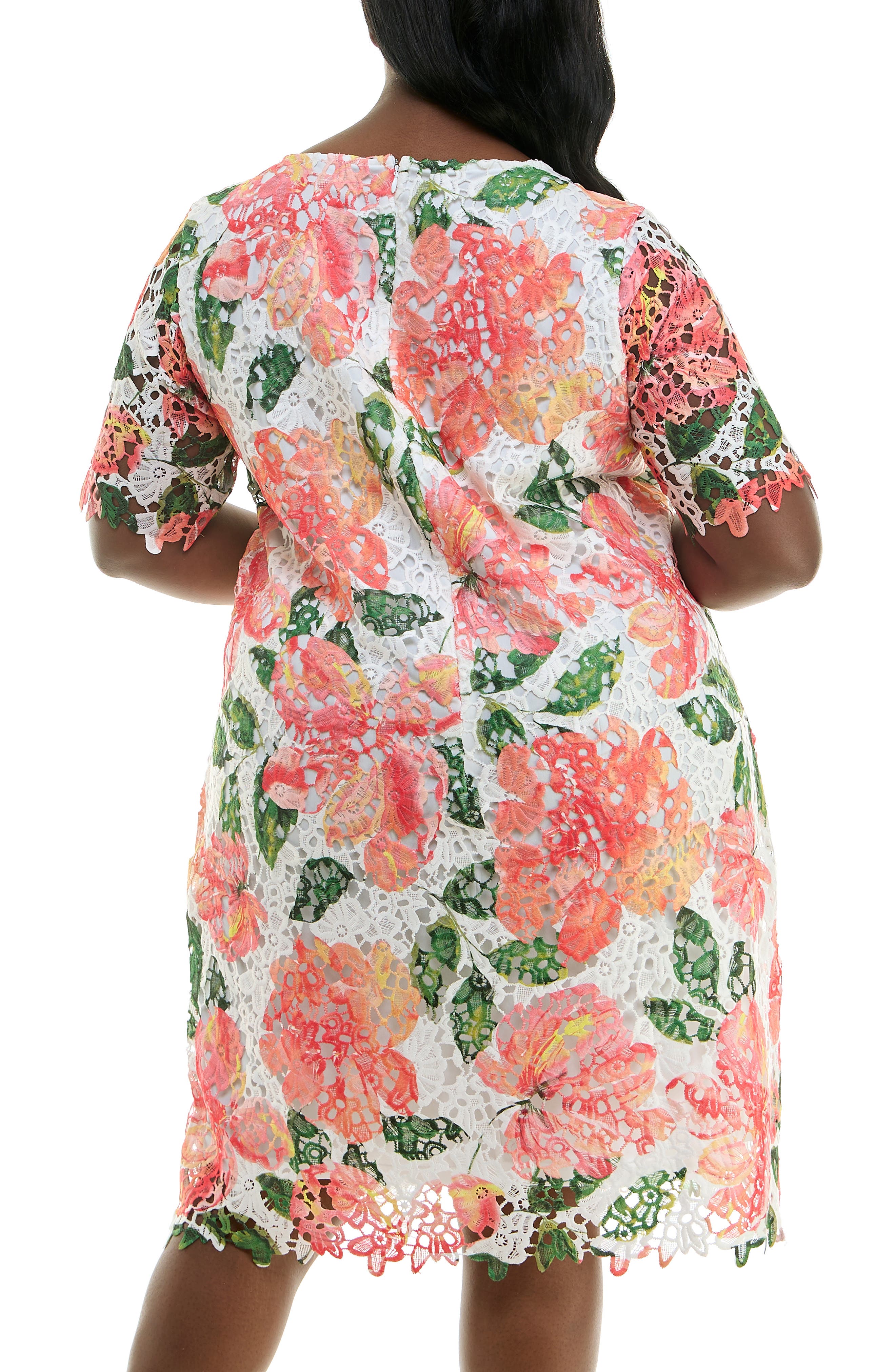 Elbow Sleeve Lace Dress - image 4