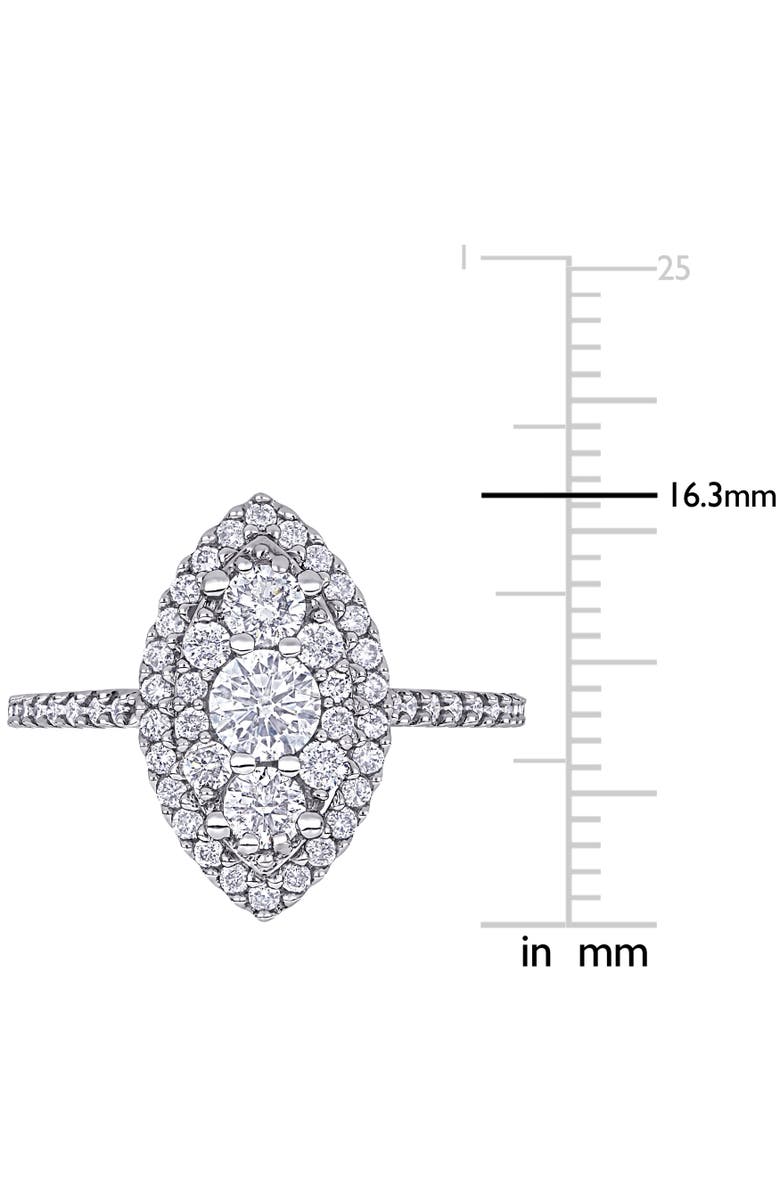 Julianna B. Diamond Composite Engagement Ring 10k, Alternate, color, 10K White Gold